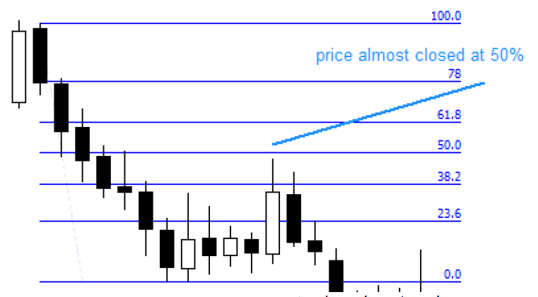 2.4. Example of correction in a downtrend.